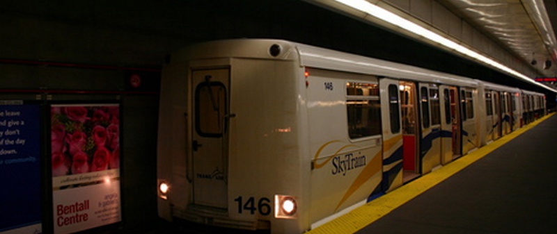 Don't worry, TransLink hasn't wasted any cash running SkyTrain this frequently late at night, even if hardly anyone is aboard!