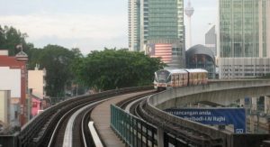 This is a picture of a 2-car ART 200 train in service in Kuala Lumpur. However, 4-car fully articulated trains can be easily found.