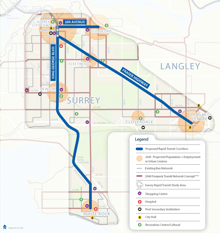 TransLink Corridors Map