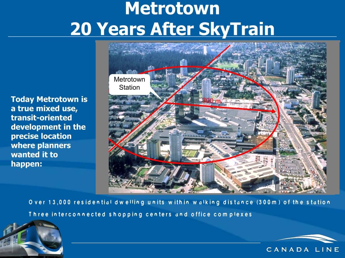 Metrotown after SkyTrain, 2006