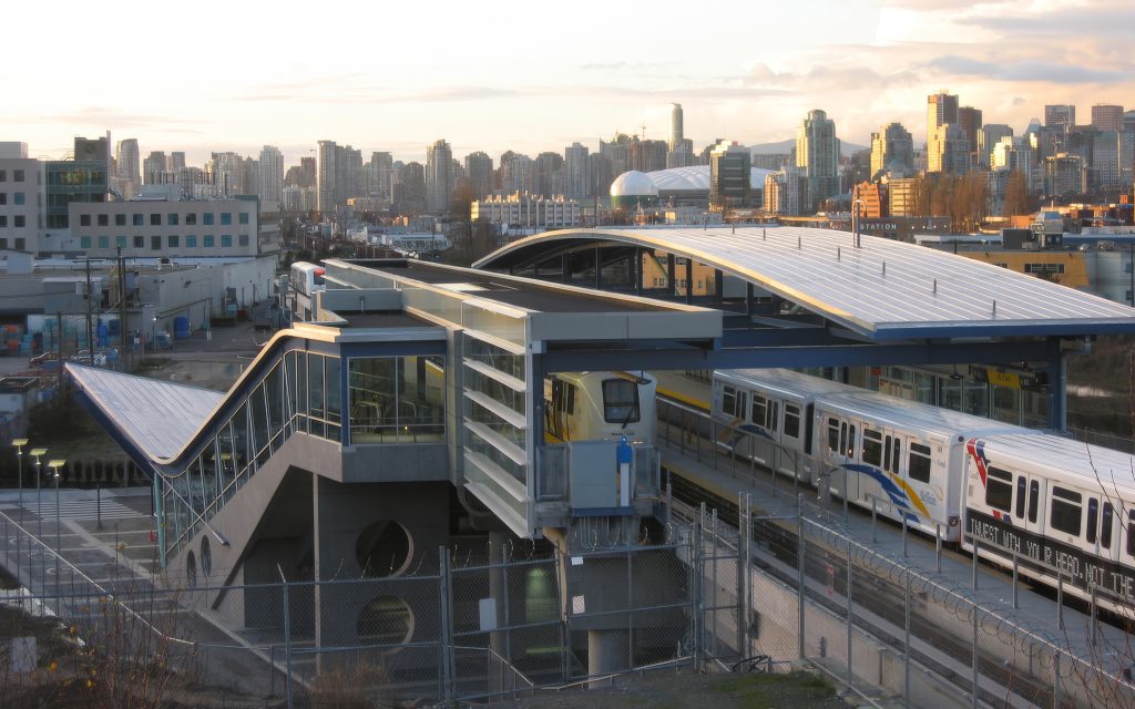 Millennium Line SkyTrain at VCC-Clark Station