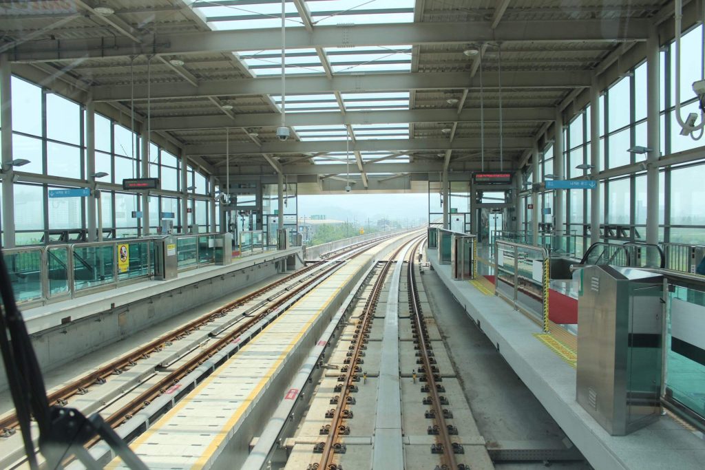 SkyTrain track at Yongin EverLine, Korea