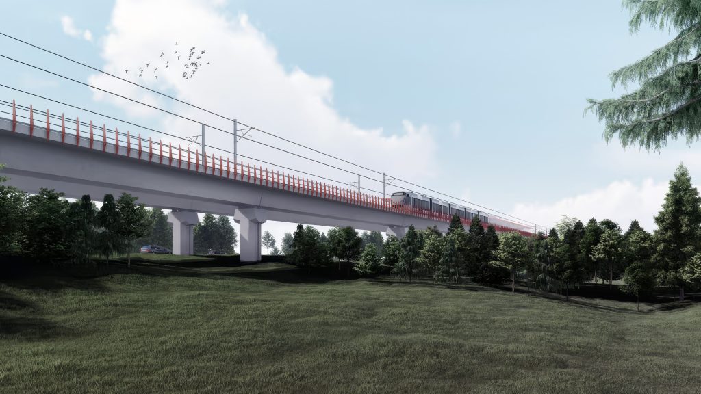 Metrolinx (Toronto) concept of an elevated LRT guideway